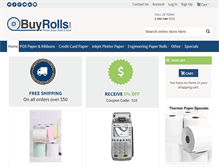 Tablet Screenshot of buyrolls.com